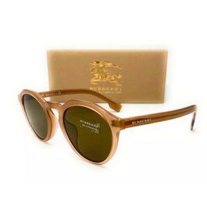 Burberry Men's Matte Brown Round Sunglasses!